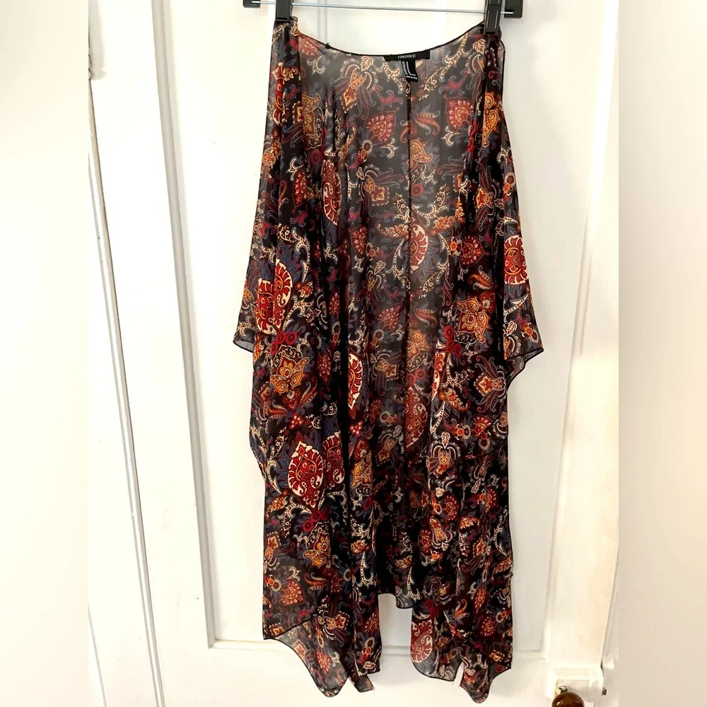Patterned Sheath Kimono - Picture 1 of 2